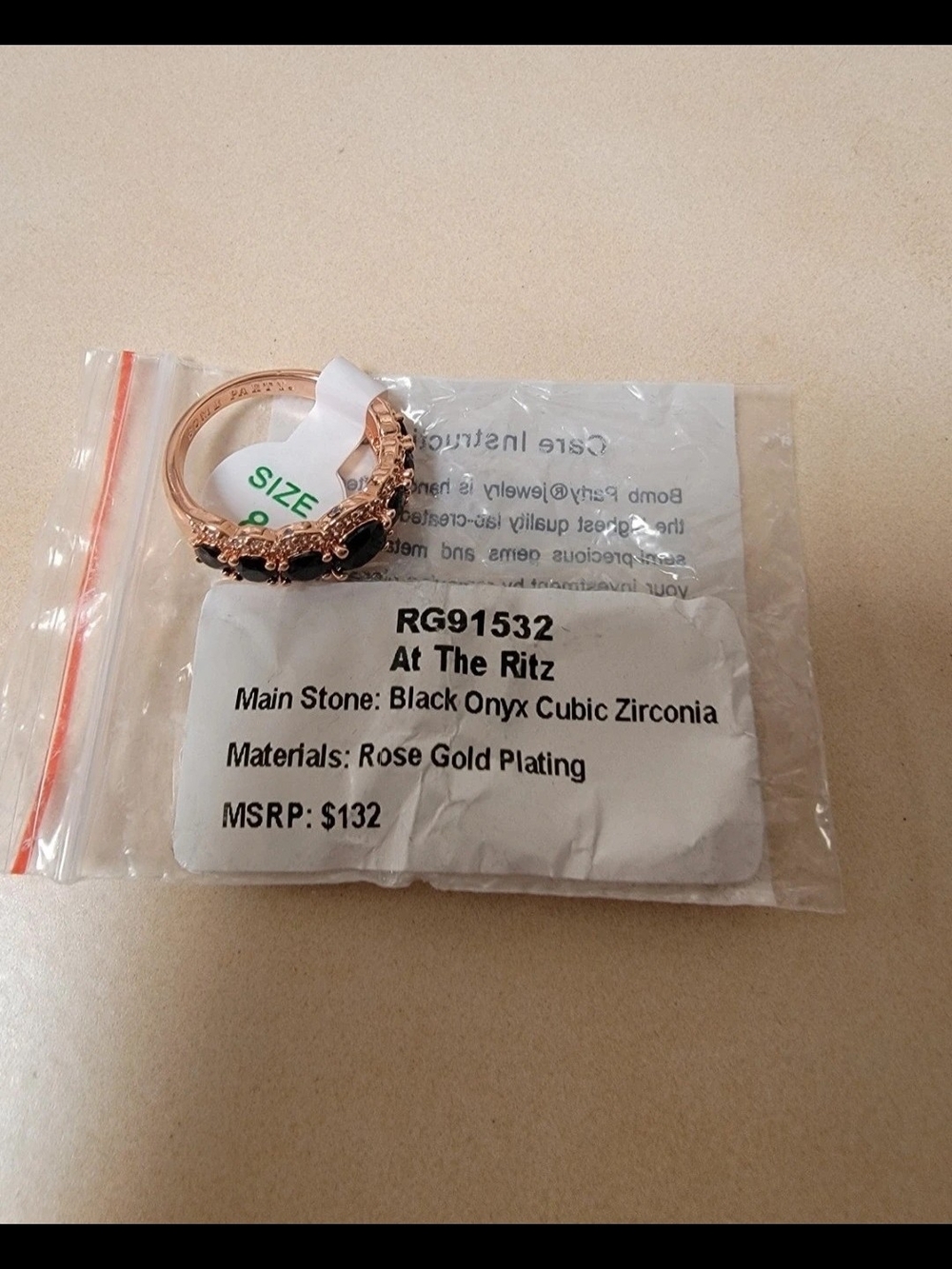 Bomb Party OG Ring Size 8 RG91532 "At The Ritz